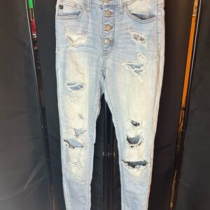KanCan High Rise Blue Distressed Jeans